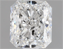 Natural Diamond 1.01 Carats, Radiant with  Cut, E Color, SI2 Clarity and Certified by HRD