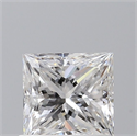 Natural Diamond 0.82 Carats, Princess with  Cut, D Color, VS2 Clarity and Certified by GIA
