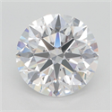 Lab Grown Diamond 4.02 Carats, Round with Excellent Cut, E Color, VVS2 Clarity and Certified by GIA