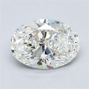 Picture of Natural Diamond 1.30 Carats, Oval with  Cut, I Color, VS1 Clarity and Certified by GIA