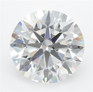 Picture of Lab Grown Diamond 3.05 Carats, Round with Ideal Cut, D Color, VVS1 Clarity and Certified by IGI