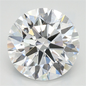 Picture of Lab Grown Diamond 3.24 Carats, Round with Ideal Cut, D Color, VVS1 Clarity and Certified by IGI