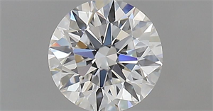 Picture of Natural Diamond 0.64 Carats, Round with Excellent Cut, F Color, VVS1 Clarity and Certified by GIA
