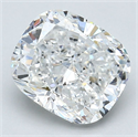 Natural Diamond 3.24 Carats, Cushion with  Cut, F Color, SI1 Clarity and Certified by GIA