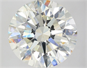 Natural Diamond 4.75 Carats, Round with Excellent Cut, K Color, SI1 Clarity and Certified by GIA