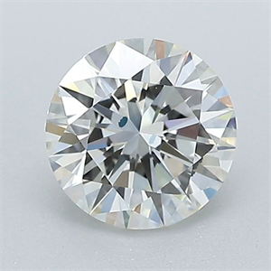 Picture of Natural Diamond 1.01 Carats, Round with Excellent Cut, K Color, VS2 Clarity and Certified by GIA