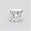 Natural Diamond 0.50 Carats, Princess with  Cut, E Color, VS2 Clarity and Certified by GIA