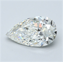 Natural Diamond 4.75 Carats, Pear with  Cut, I Color, VS1 Clarity and Certified by GIA
