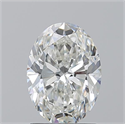 Natural Diamond 1.62 Carats, Oval with  Cut, H Color, VS1 Clarity and Certified by GIA