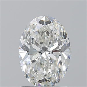 Picture of Natural Diamond 1.62 Carats, Oval with  Cut, H Color, VS1 Clarity and Certified by GIA