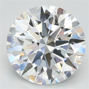 Picture of Lab Grown Diamond 3.49 Carats, Round with Excellent Cut, D Color, VVS1 Clarity and Certified by GIA