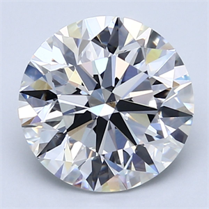Picture of Natural Diamond 2.76 Carats, Round with Excellent Cut, D Color, VS2 Clarity and Certified by GIA