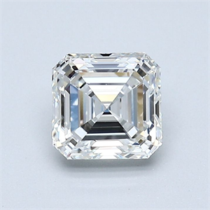 Picture of Natural Diamond 1.01 Carats, Asscher with  Cut, F Color, VS2 Clarity and Certified by GIA