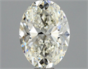 Natural Diamond 0.90 Carats, Oval with  Cut, J Color, VS2 Clarity and Certified by GIA