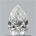 Natural Diamond 0.50 Carats, Pear with  Cut, F Color, VS2 Clarity and Certified by GIA