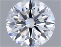 Lab Grown Diamond 1.07 Carats, Round with Ideal Cut, D Color, VVS2 Clarity and Certified by IGI