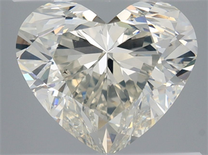Picture of Natural Diamond 2.08 Carats, Heart with  Cut, K Color, SI1 Clarity and Certified by GIA