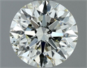Natural Diamond 0.70 Carats, Round with Excellent Cut, K Color, SI1 Clarity and Certified by IGI