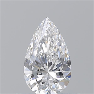 Picture of Natural Diamond 0.50 Carats, Pear with  Cut, D Color, SI1 Clarity and Certified by GIA