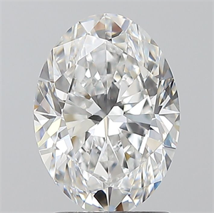 Foto Diamante Natural 1.70 quilates, Ovalado , Color E, claridad VS1 y certificado GIA de