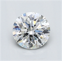 Natural Diamond 1.14 Carats, Round with Very Good Cut, G Color, I1 Clarity and Certified by GIA