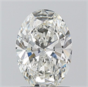 Diamante Natural 1.00 quilates, Ovalado , Color H, claridad VS1 y certificado GIA