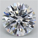 Lab Grown Diamond 2.04 Carats, Round with Ideal Cut, D Color, VVS2 Clarity and Certified by IGI