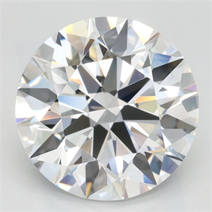 Picture of Lab Grown Diamond 3.77 Carats, Round with Ideal Cut, D Color, VVS1 Clarity and Certified by IGI