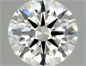 Natural Diamond 0.42 Carats, Round with Excellent Cut, G Color, IF Clarity and Certified by GIA