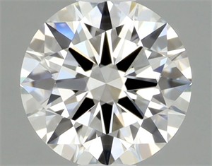 Picture of Natural Diamond 0.42 Carats, Round with Excellent Cut, G Color, IF Clarity and Certified by GIA