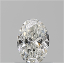 Natural Diamond 0.51 Carats, Oval with  Cut, I Color, VVS2 Clarity and Certified by GIA
