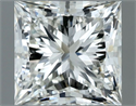 Natural Diamond 1.00 Carats, Princess with  Cut, H Color, VVS2 Clarity and Certified by IGI