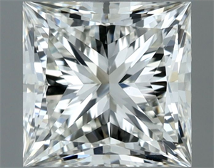 Picture of Natural Diamond 1.00 Carats, Princess with  Cut, H Color, VVS2 Clarity and Certified by IGI