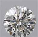 Natural Diamond 0.90 Carats, Round with Excellent Cut, H Color, VVS2 Clarity and Certified by GIA