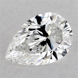 Picture of Natural Diamond 0.75 Carats, Pear with  Cut, E Color, VS2 Clarity and Certified by GIA