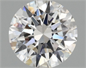 Lab Grown Diamond 1.53 Carats, Round with Ideal Cut, F Color, VS1 Clarity and Certified by IGI