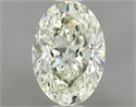 Natural Diamond 0.70 Carats, Oval with  Cut, L Color, VVS1 Clarity and Certified by IGI