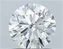 Natural Diamond 1.01 Carats, Round with Excellent Cut, I Color, VS1 Clarity and Certified by GIA