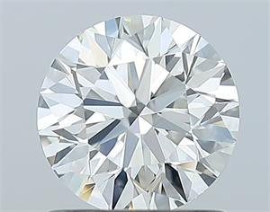 Picture of Natural Diamond 1.01 Carats, Round with Excellent Cut, I Color, VS1 Clarity and Certified by GIA