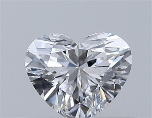 Picture of Natural Diamond 0.31 Carats, Heart with  Cut, D Color, VVS1 Clarity and Certified by GIA