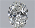 Natural Diamond 0.75 Carats, Oval with  Cut, G Color, SI1 Clarity and Certified by GIA