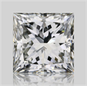 Natural Diamond 1.21 Carats, Princess with  Cut, H Color, VS1 Clarity and Certified by GIA