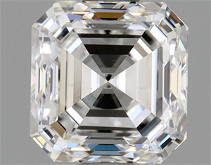 Picture of Natural Diamond 1.01 Carats, Asscher with  Cut, E Color, VS2 Clarity and Certified by GIA