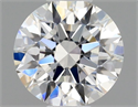 Natural Diamond 0.40 Carats, Round with Excellent Cut, F Color, VVS1 Clarity and Certified by GIA
