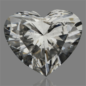 Picture of Natural Diamond 0.32 Carats, Heart with  Cut, D Color, I1 Clarity and Certified by GIA