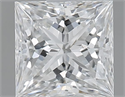 Natural Diamond 0.51 Carats, Princess with  Cut, D Color, SI1 Clarity and Certified by GIA