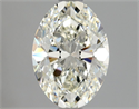 Natural Diamond 1.52 Carats, Oval with  Cut, J Color, VS1 Clarity and Certified by GIA