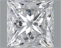 Natural Diamond 1.00 Carats, Princess with  Cut, D Color, VS1 Clarity and Certified by GIA