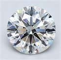 Natural Diamond 2.01 Carats, Round with Excellent Cut, G Color, SI2 Clarity and Certified by GIA
