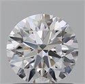 Lab Grown Diamond 1.01 Carats, Round with Ideal Cut, D Color, VVS1 Clarity and Certified by IGI